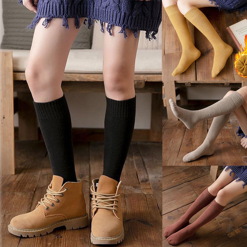 Girls Ladies Women Thigh High OVER the KNEE Socks Long Solid Stockings Warm