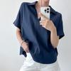 New ArriVals Open Run Women V Neck Collar Box Fit Pleat Blouse
