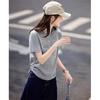Women's Letter Jacquard Short Sleeve T-Shirt