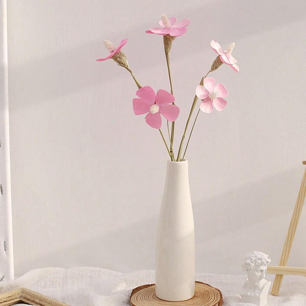 1pc - Elegant Ceramic Vases, Classic Decorative Centerpieces, Modern Home and Office Decorations, Desktop Decorative Crafts