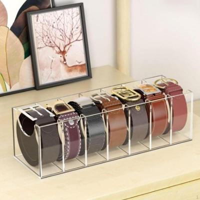 Acrylic Belt Organizer Container Drawer Rack for Underwear Bow Tie Watches