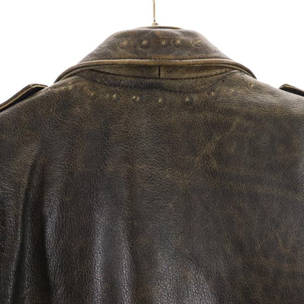 RRL leather jacket Black series Talon Zip Men's Used