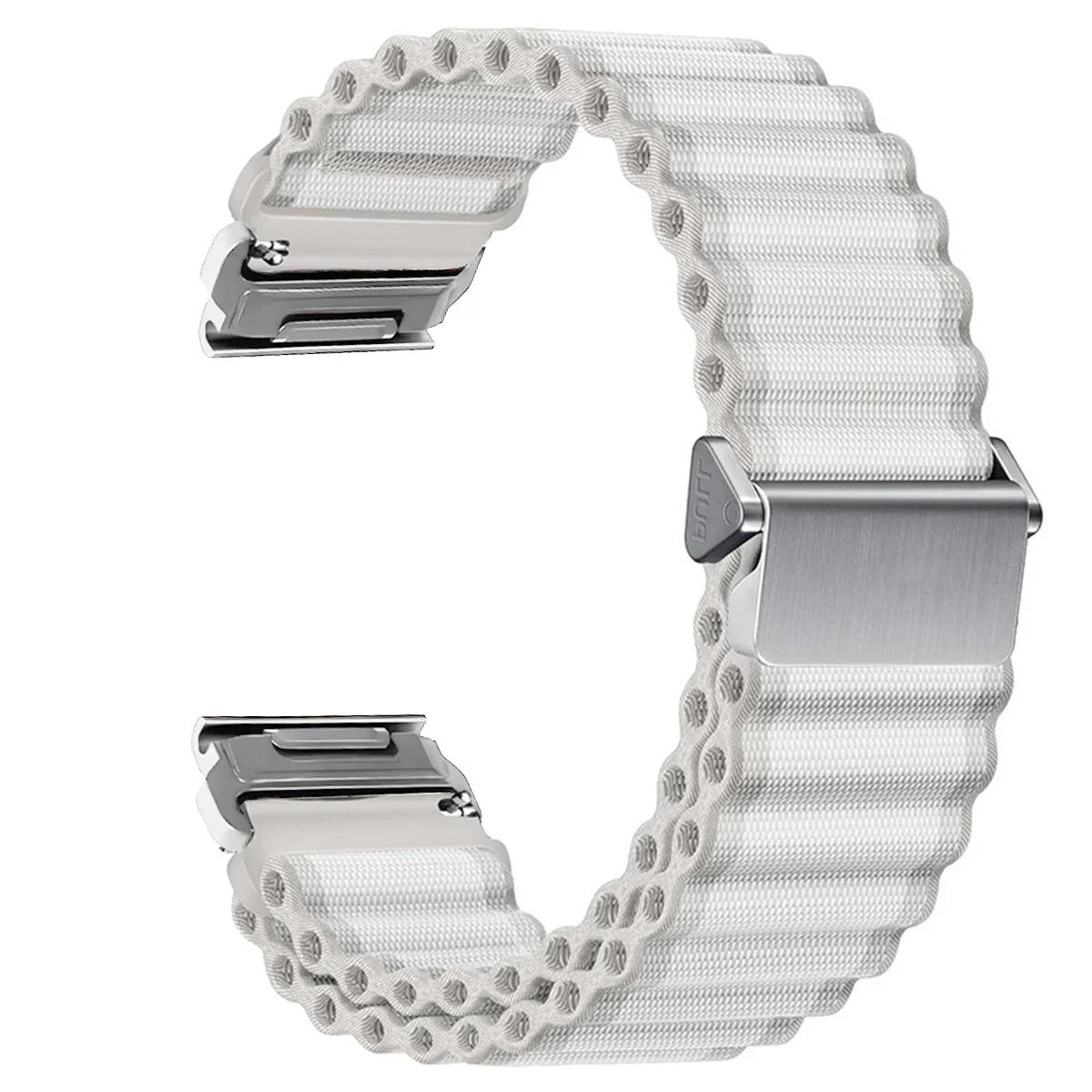 

22 26мм Для Garmin Ocean Нейлон Быстросъемный Fenix 8 47 51мм Ремешок 5 5XPlus 6XPro 7XPro Ремешок для часов Instinct1 2 Tactix7 Браслет 26mm