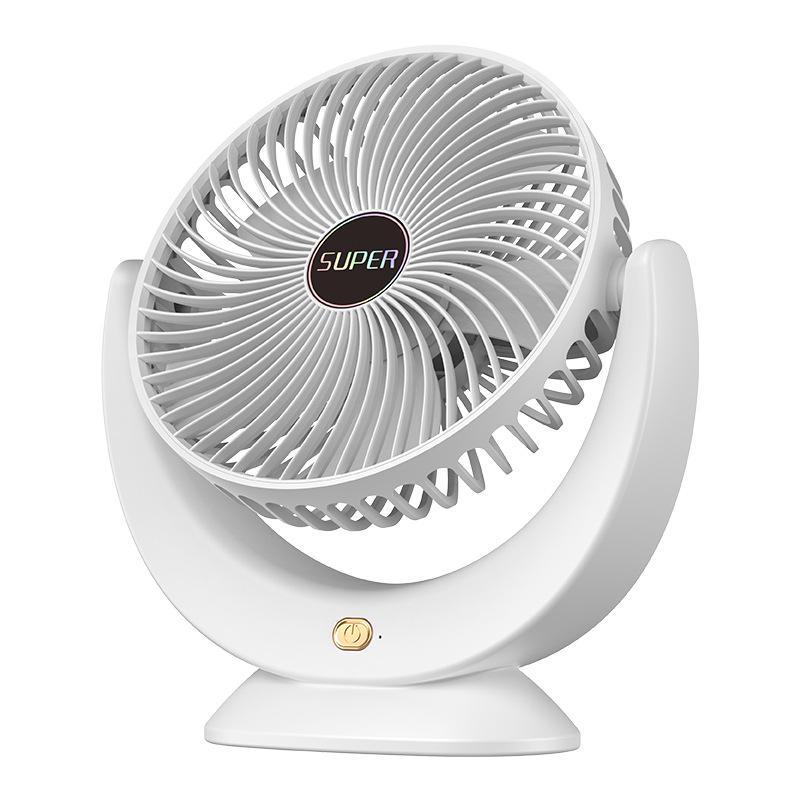 Ventilador Sem Fio Portátil Recarregável por USB para Casa, Escritório, Mesa de Dormitório