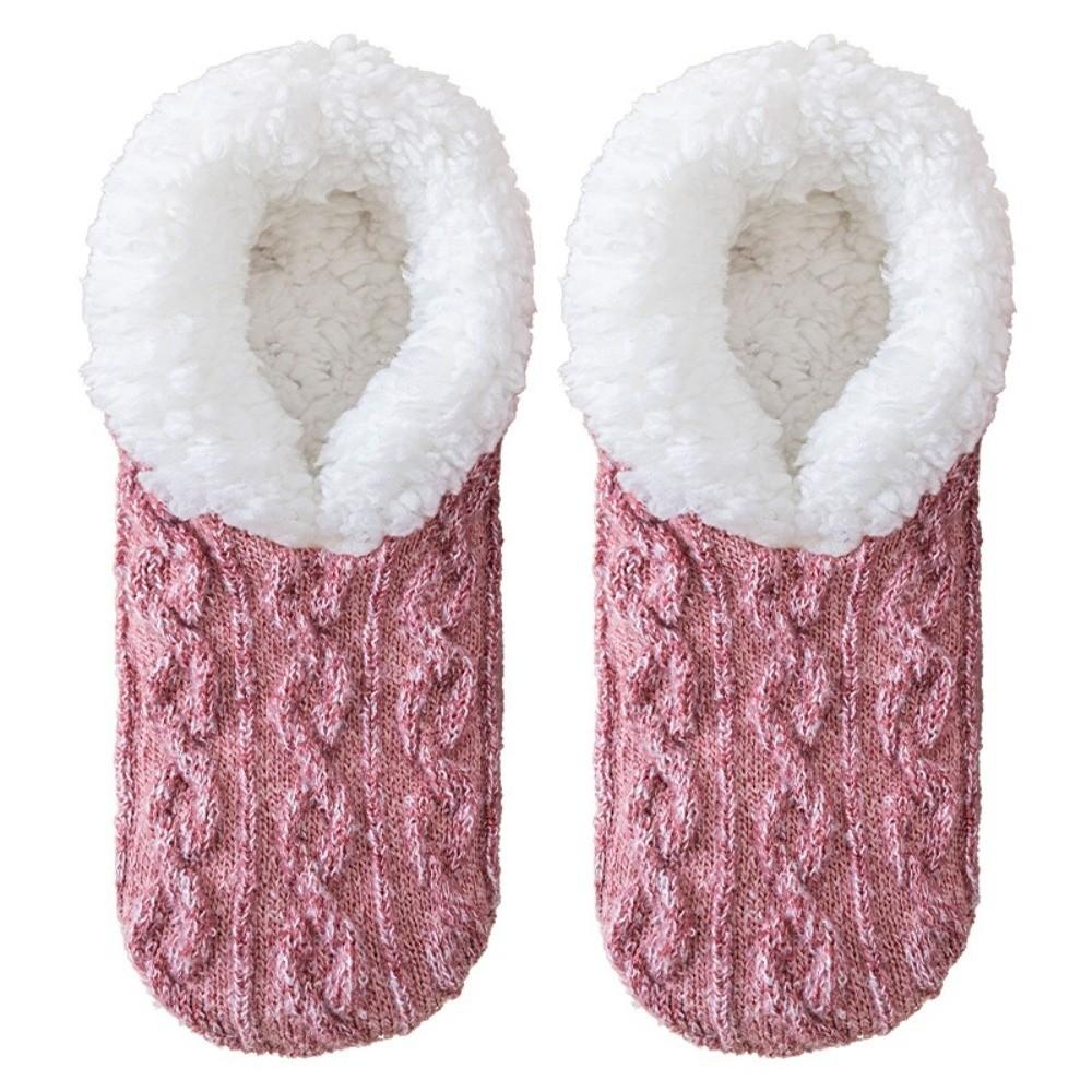 Fleece Thickened Sleep Socks Warm Lamb Fleece Socks Autumn Winter Carpet Home Socks  Women