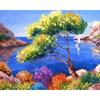 Full Drill Diamond Embroidery Mountains And Rivers Scenery Craft Kit 5d Diamond Mosaic Landscape Needlework Home Deco
