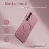 Coque de Protection - BOOLING - Samsung Galaxy A17 5G/4G - Silicone avec Cercle Magnétique Rose - 2 Vitres