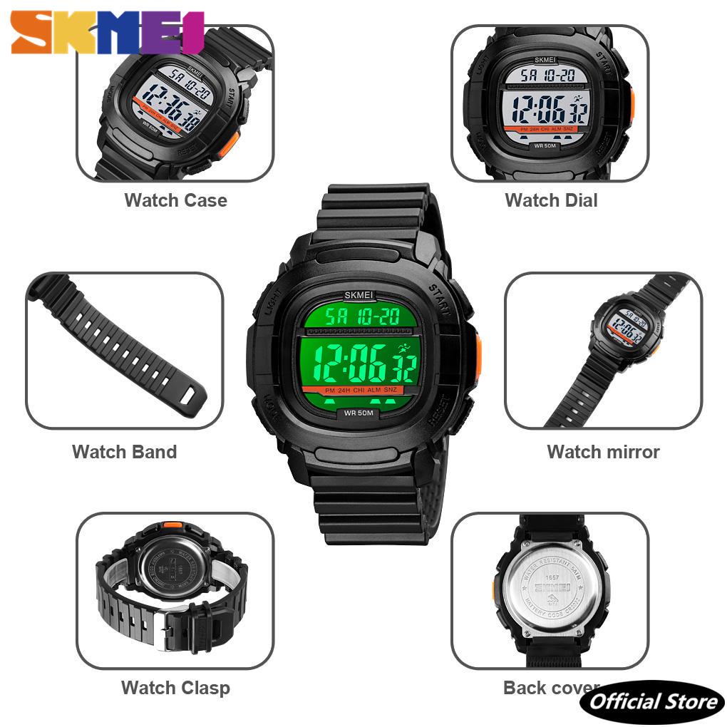 SKMEI Orologi digitali da uomo Orologio da esterno LED Impermeabile G shock  Orologi sportivi elettronici Orologi da polso acquista in modo economico —  spedizione gratuita, recensioni reali con foto — Joom