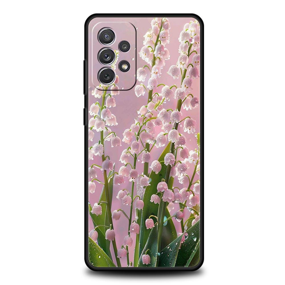 Lily Of The Valley Clear Floral Phone Case for Samsung Galaxy A55 A35 A15 A14 A13 A25 A54 A51 A71 A72 A73 A32 A52 A41 Soft TPU