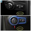 Auto Front Scheinwerfer Lampe Schalter Knopf Abdeckung Zierleiste Passend für Jeep Compass Linkslenker 2017 - ABS Innenraum Zubehör