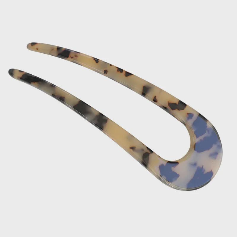 Koreanisch Französisch Retro Elegant Schildpatt U-förmige Haarnadel Kamm Dutt-Accessoire