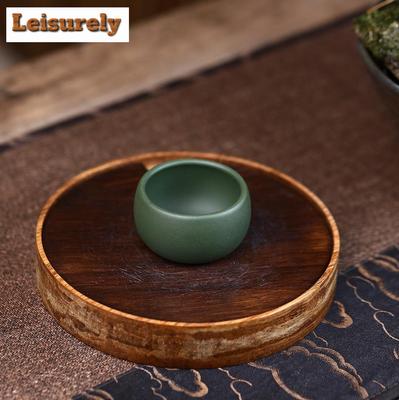 2 teil/los Antike Lila Ton Teetasse Handgemachte Tragbare Kleine Tee Schüssel Haus Persönliche Einzelne Tasse Chinesischen Zisha Kung Fu Set 50ml