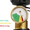 High Pressure Propane Regulator Fitting Gas Stove Connector Kit Brass Pipe LPG Bottle Adapter Propane Tank Level Indicator