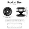 Car Magnetic Vacuum Adsorption Bracket 360 Degree Rotating Aluminum Alloy Mobile Phone Holder For 4.7-inch Or Above Smartphones