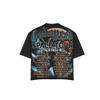 Men's Heavy Metal Graphic T-shirt Astronaut Flame Space Tour Band T-shirt Metal Head Summer Rock Style Printed Top