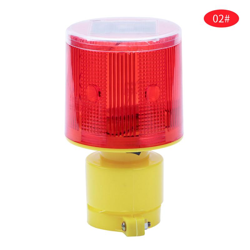 LED Solar Strobe Warning Red Light For Night Road Construction Cone Emergency Signal Safety Traffic Light Flicker Beacon Lamp