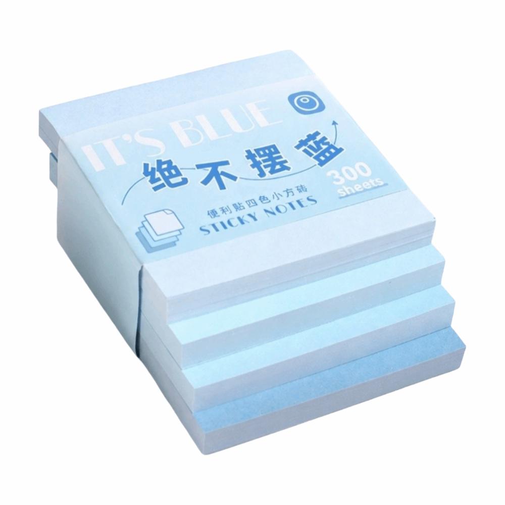 300pcs Gradient Color Sticky Notes Removable Sticky Memo Tabs Durable Sticky Note Pads Annotation