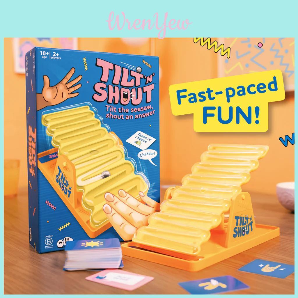 Tilt N Shout Non Electric Toy Shake And Spin Tabletop Puzzle Game For Childrens Learning