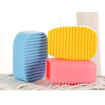 Silicone Laundry Scrub Candy Color Hollow No Handheld Washboard For Collar Cuff Sock Cleaning Scrubbing Brush Clothes