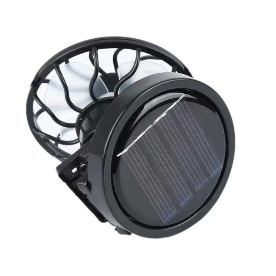 1 Pcs Clip Type Outdoor Solar Fan Portable Mini Fan Outdoors Tool Hiking Accessories Camping Equipment Multi Tool