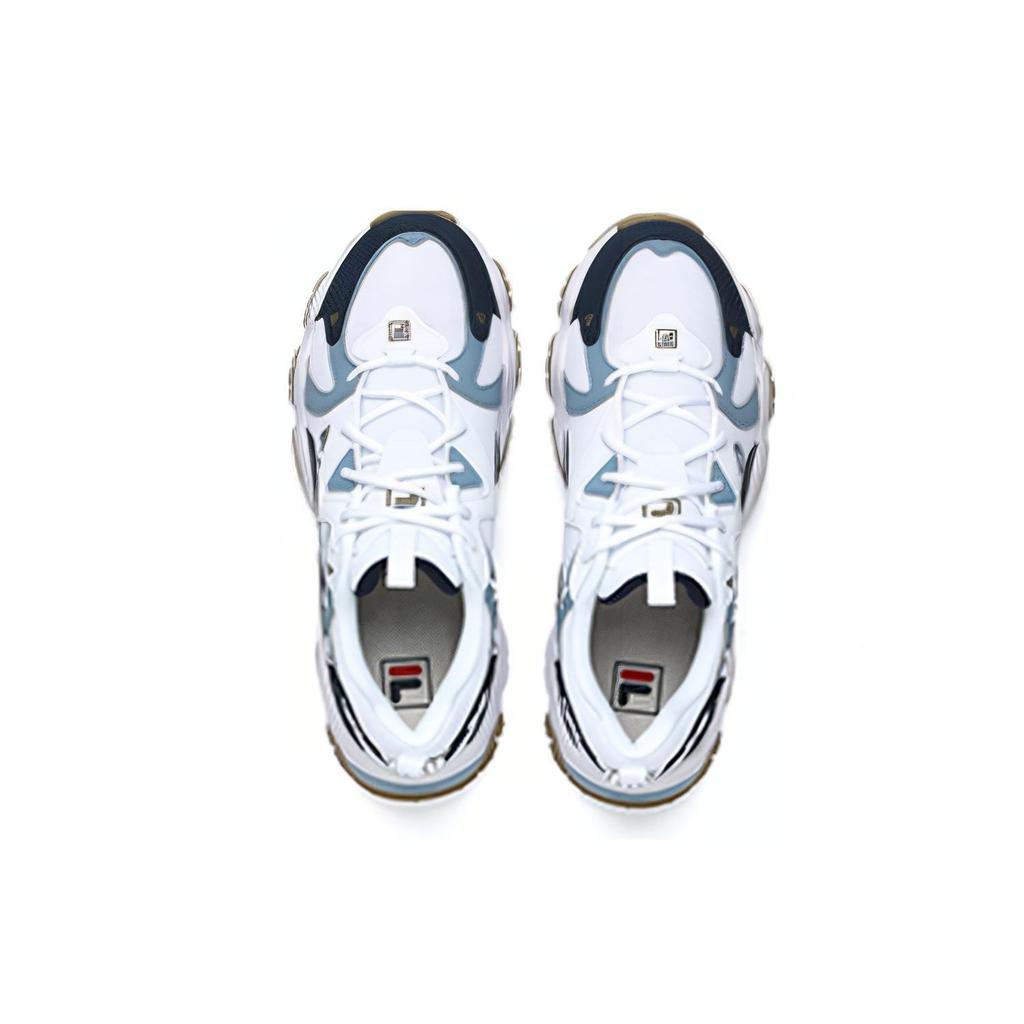 FILA Men's Fluid 4 Chunky Dad Shoes White Blue Black F12M232127FWB