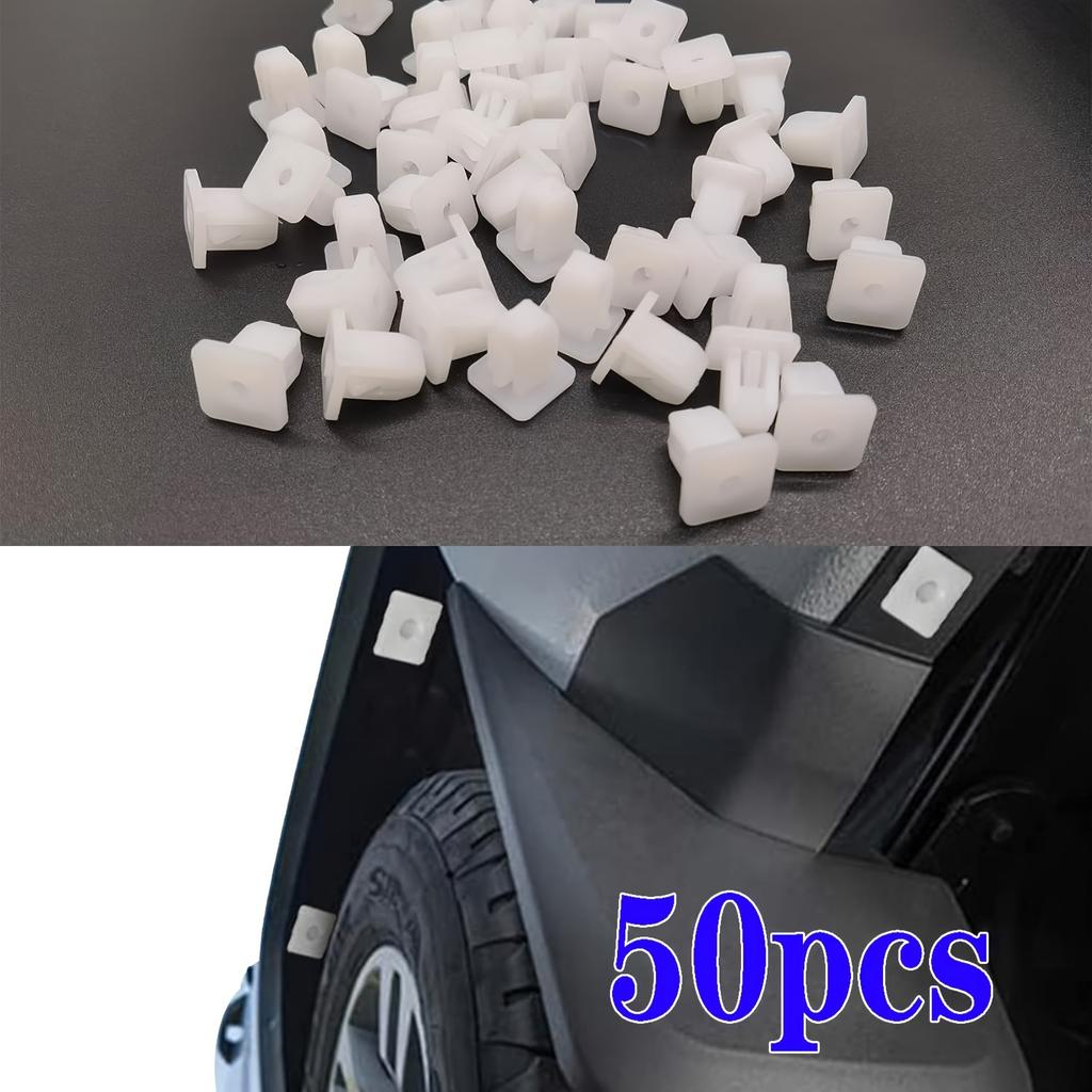50 Pieces of Car Bumper Fixing Clips, Car Mudguard Pad Fasteners, Car Plastic Rivet Fasteners Push Fasteners