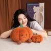 Cute Girl Halloween Pumpkin Plush Doll Toy Smiling Face Fruit Series Home Bedroom Decoration Pet Interactive Toy Birthday Gift
