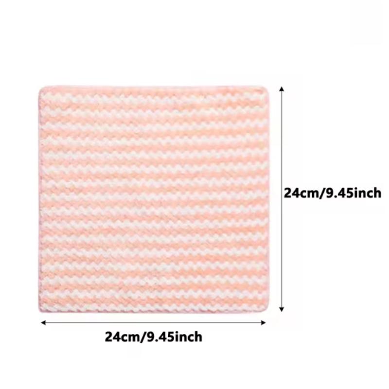 5/10pcs Kitchen Dishwashing Cloth Superfine Fiber Water Absorbent Cleaning Cloth Multipurpose Household Cleaning Tools Cloth