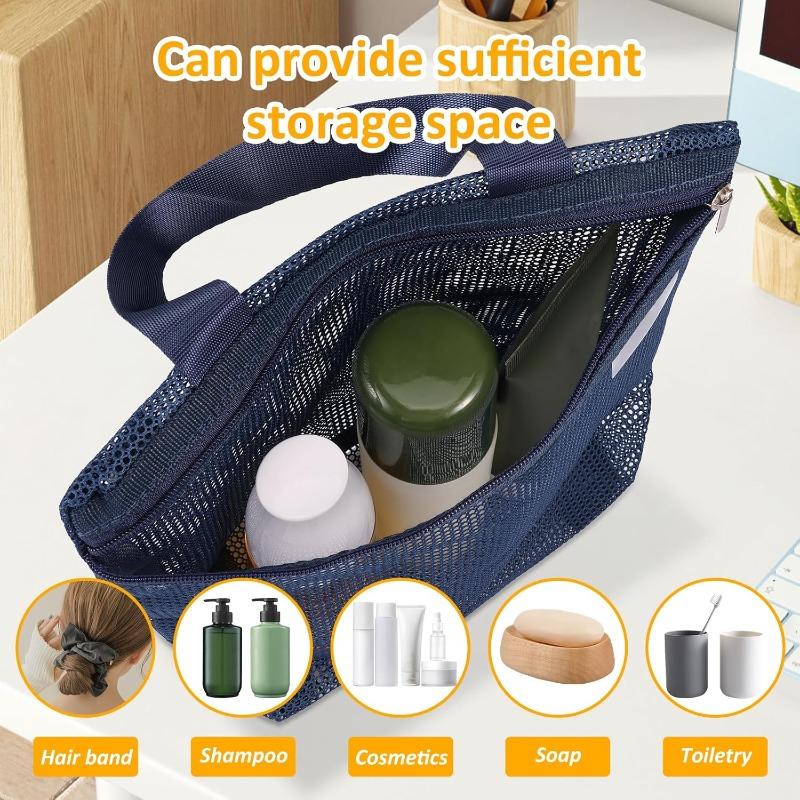 Tragbare Reise-Netz-Duschtasche für Bad-Kulturbeutel Tragetasche Aufbewahrungstaschen Handtaschen Organizer Hängende Kosmetiktasche