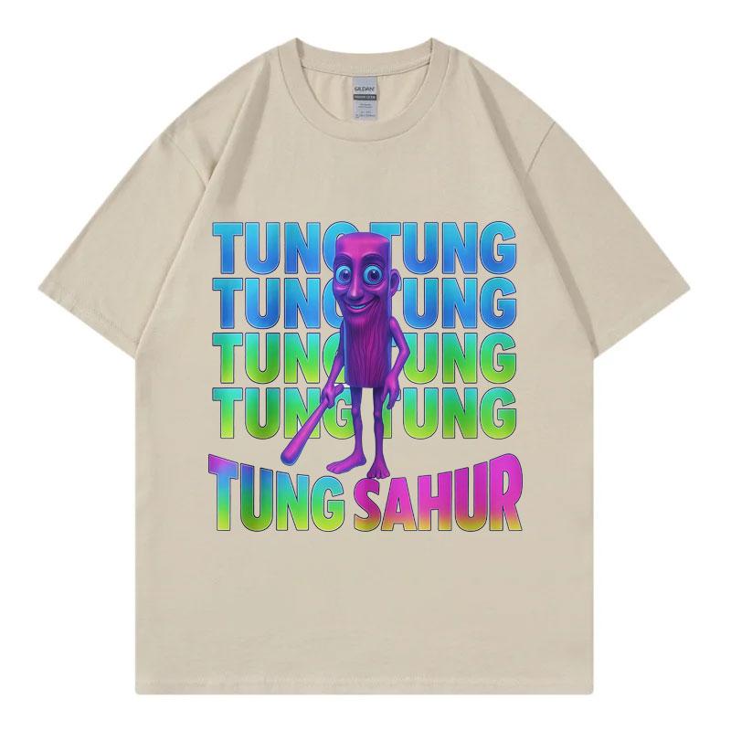 

2026 Summer Fun Print Tshirt Outdoor Street Casual Humorous Style Mens Tshirt Short Sleeve HighQuality Cotton S