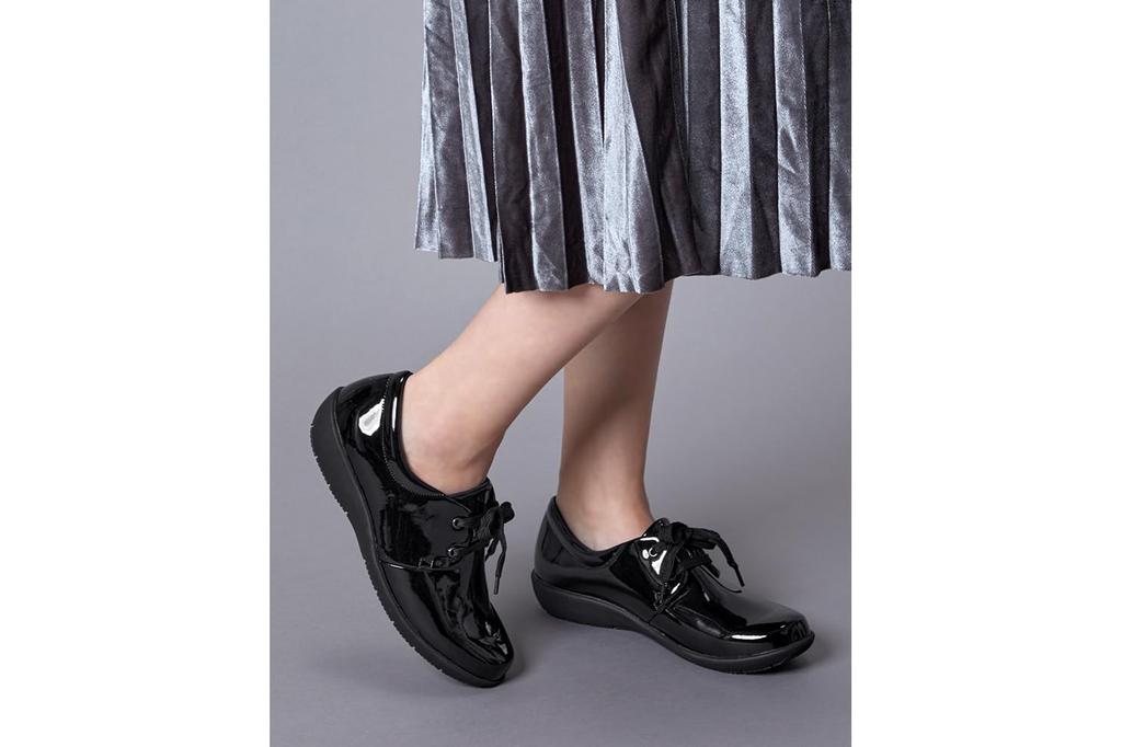 Pansy 4939 Rain Step Rain 3E Waterproof Size Smooth Black Shoes, Women's, Sneakers, 24.0cm,