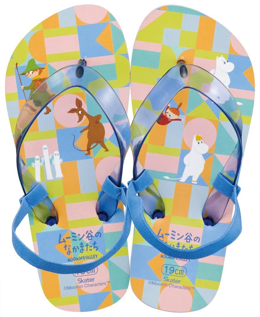 Skater Beach Moomin Size Kids' Sandals, Anime, 19cm, SDBE19-A