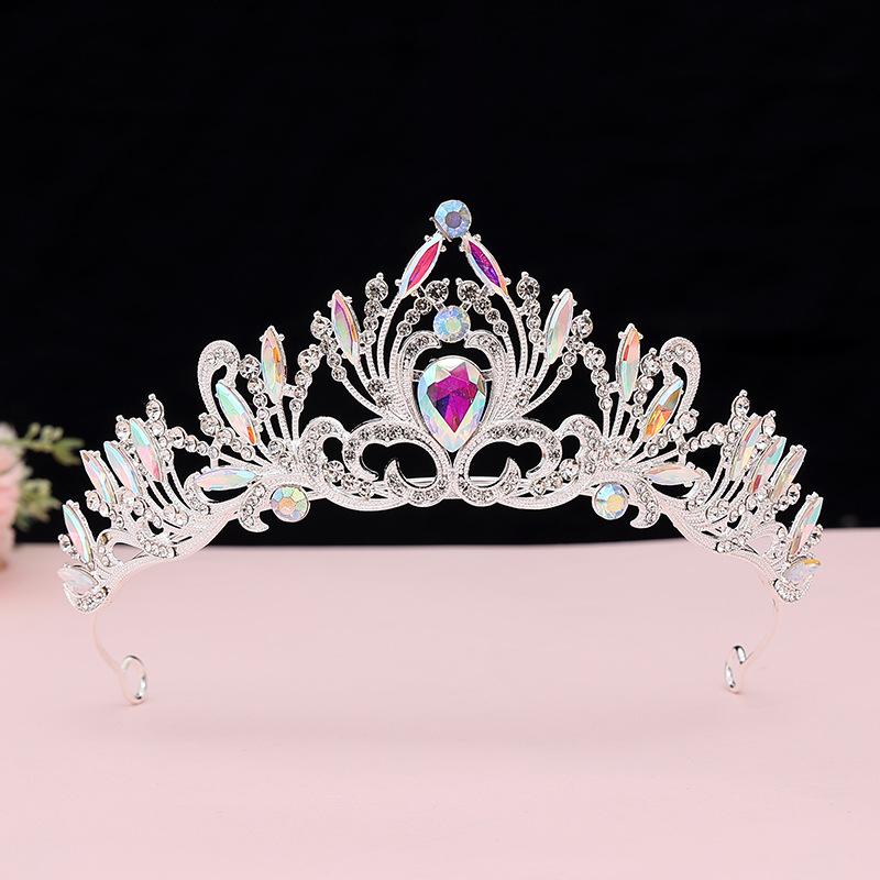 Baroque Retro Black Luxury Crown Bridal Tiara Wedding Dress Birthday Queen Crown Cake Crown
