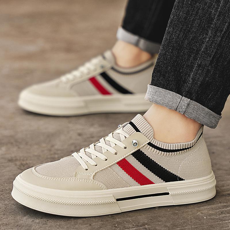 Men Summer Casual Sports Sneakers Breathable SlipOn Mesh Men's Shoes Board Soft Soled Youth Trend Slip Canvas Shoe