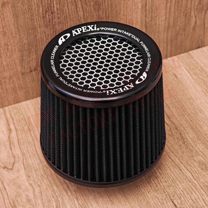 High Flow Apexi Air Filter 3'' 76mm Universal Cold Air Intake Filters Cleaner Car Accessories