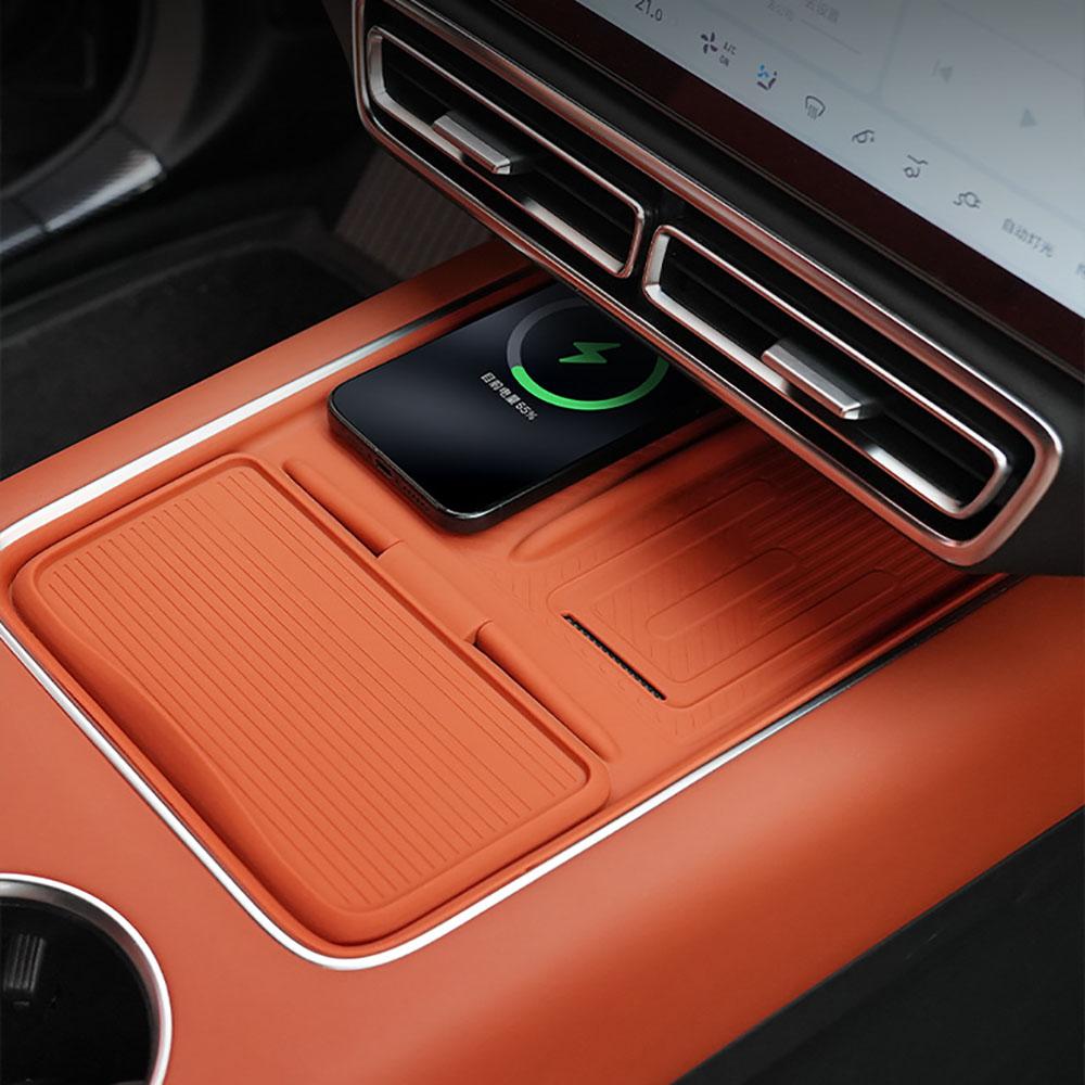 Console Wireless Charging Mat Pad Storage Box For LiXiang L6 L7 L8 L9 MEGA 2024