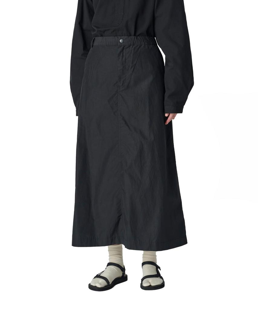 Snow Peak Light Mountain Cloth Skirt SK-25SW101 Women's Skirt Bottoms Black 2