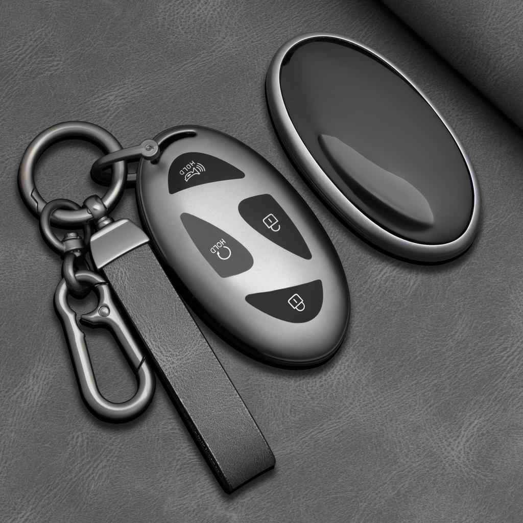 Tpu Car Key Case Cover For Hyundai Kona Ev N-Line Tucson Grandeur Gn7 Ioniq 6 Santa Fe Mx5 Garden Gl 7Button Accessories