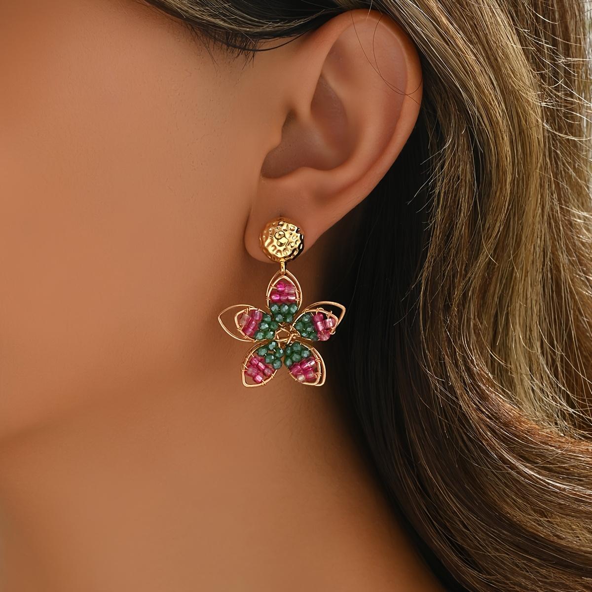 

Модные серьги-подвески для женщин розовый