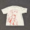T-shirt Été 2026 Neon Genesis Evangelion Asuka Langley Ligne Rouge Complète Impression Combinaison de Connexion Impression Graphique Surdimensionnée Y2K Rétro Harajuku Unisexe Graphique