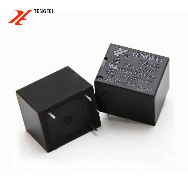 TENGFEI 12V 4-Pin Normally Closed 10A Relais JQC-3FF als Ersatz für SRD-S-112DM
