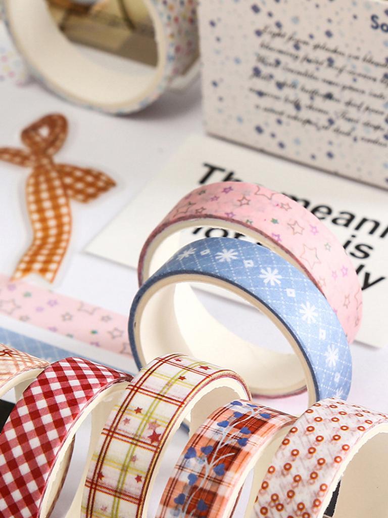 5 Rolls/Box, Of Various Styles Of Washi Tape, Masking Tape For Art Design And Diy Handicrafts, School Supplies, Birthday Gifts