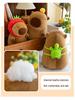Capybara Plush Toy Doll - Cartoon Throw Pillow & Stuffed Animal Birthday Gift