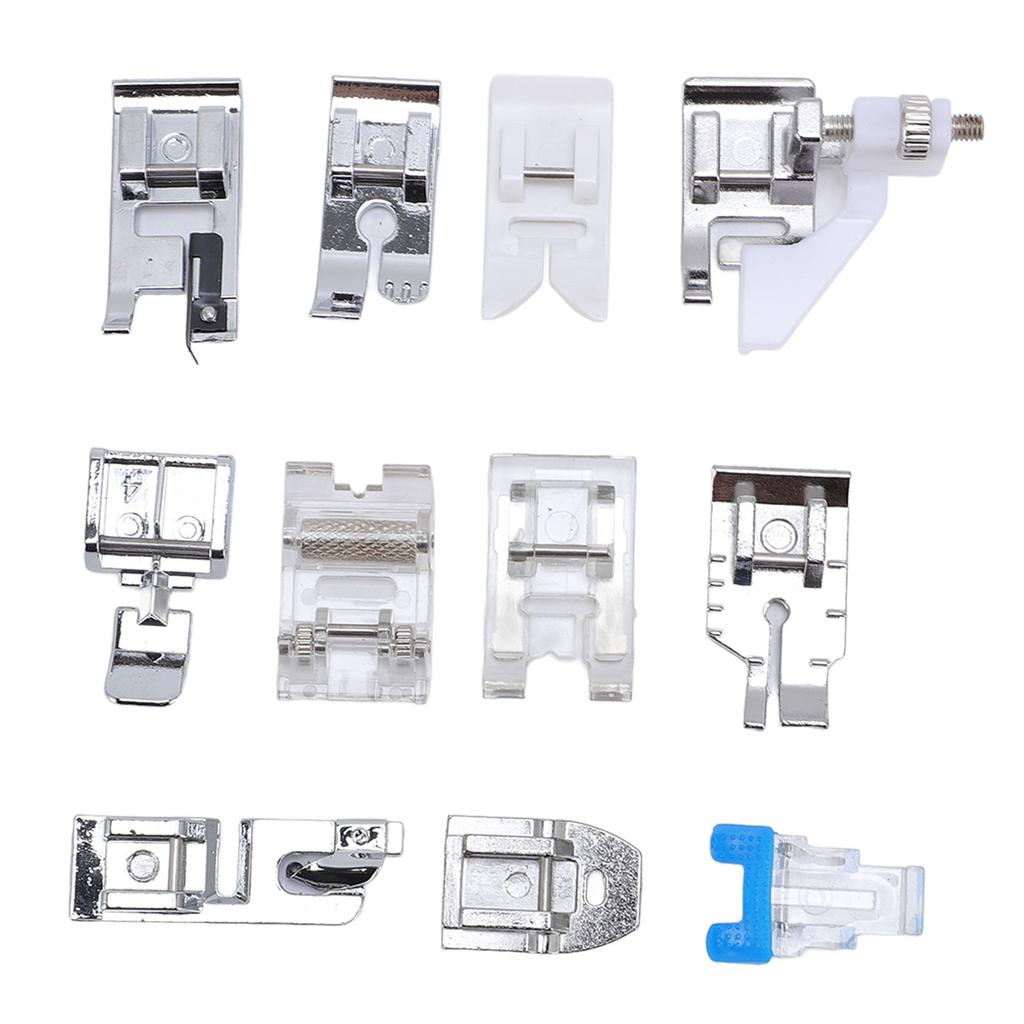 11 Stück Nähfuß-Set Kit Haushaltsnähmaschine mit niedrigem Schaft zum Aufschnappen Ersatzteile Zubehör