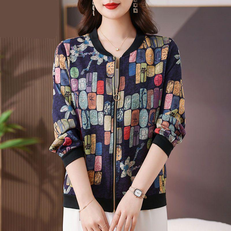 

Versatile Lightweight Sun Protection Jacket for Women 50-60: Spring/Summer Long-Sleeve Top 4XL