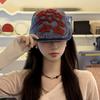 Retro Stars Japanese Literature Duckbill Forward Cap Female Spicy Girl Show Face Small Hundred with Subculture Cowboy Beret Sub
