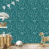 Wallpaper School Supplies Turquoise, Turquoise Center 50x1000