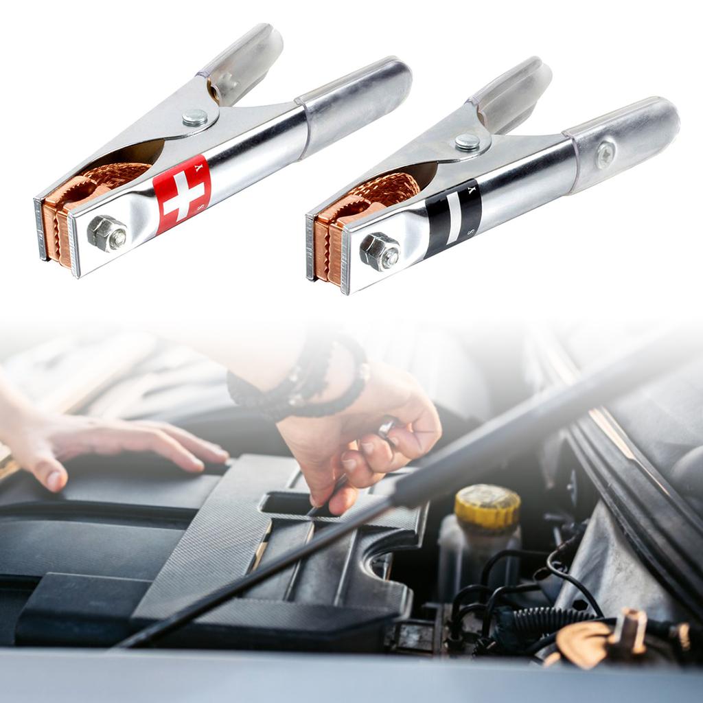 2PCS Car Battery Copper Plating Alligator Clip Big Size 17CM Battery Fire Cable Clip High Quality Crocodile Clip