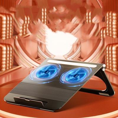 Generic Laptop Cooler Folding Portable Mute Desktop Laptop Cooling Base 3800 RPM Rapid Cooling Pad Notebook Stand for Laptop