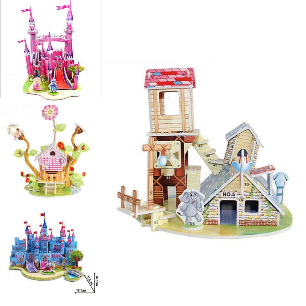 Kinder 3D Puzzle Papier DIY Lernspielzeug Kreatives Bauset für Kinder